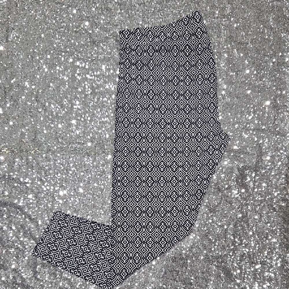 Cato Black and White Patterned Leggings